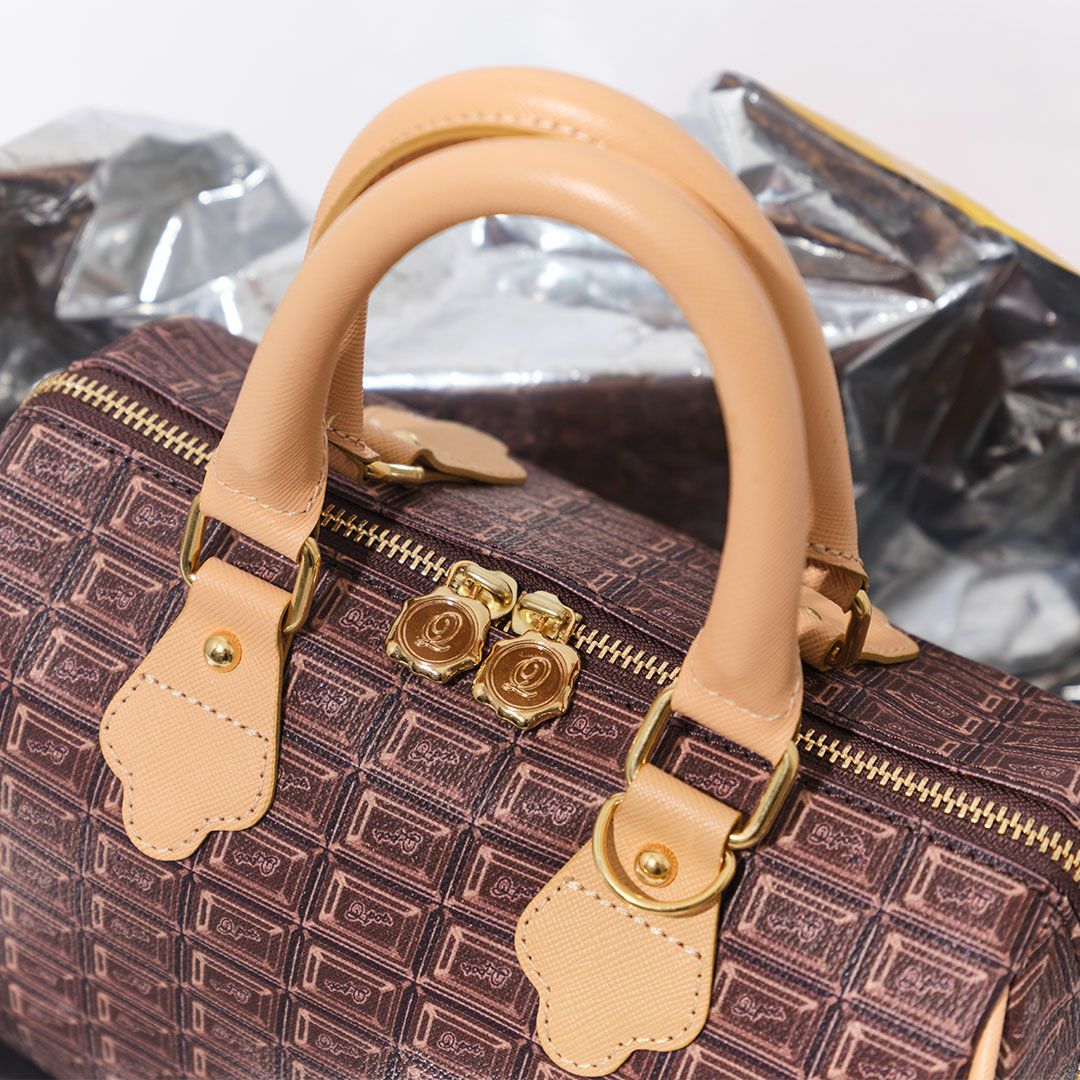 残り1点】チョコレート・ミニ ボストンバッグ | Q-pot. ONLINE SHOP