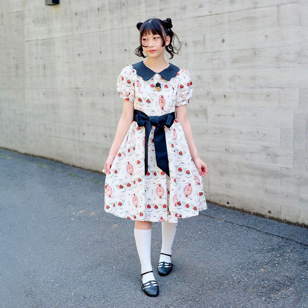 プードル ケーキ パフスリーブドレス（ホワイト） | Q-pot. ONLINE SHOP