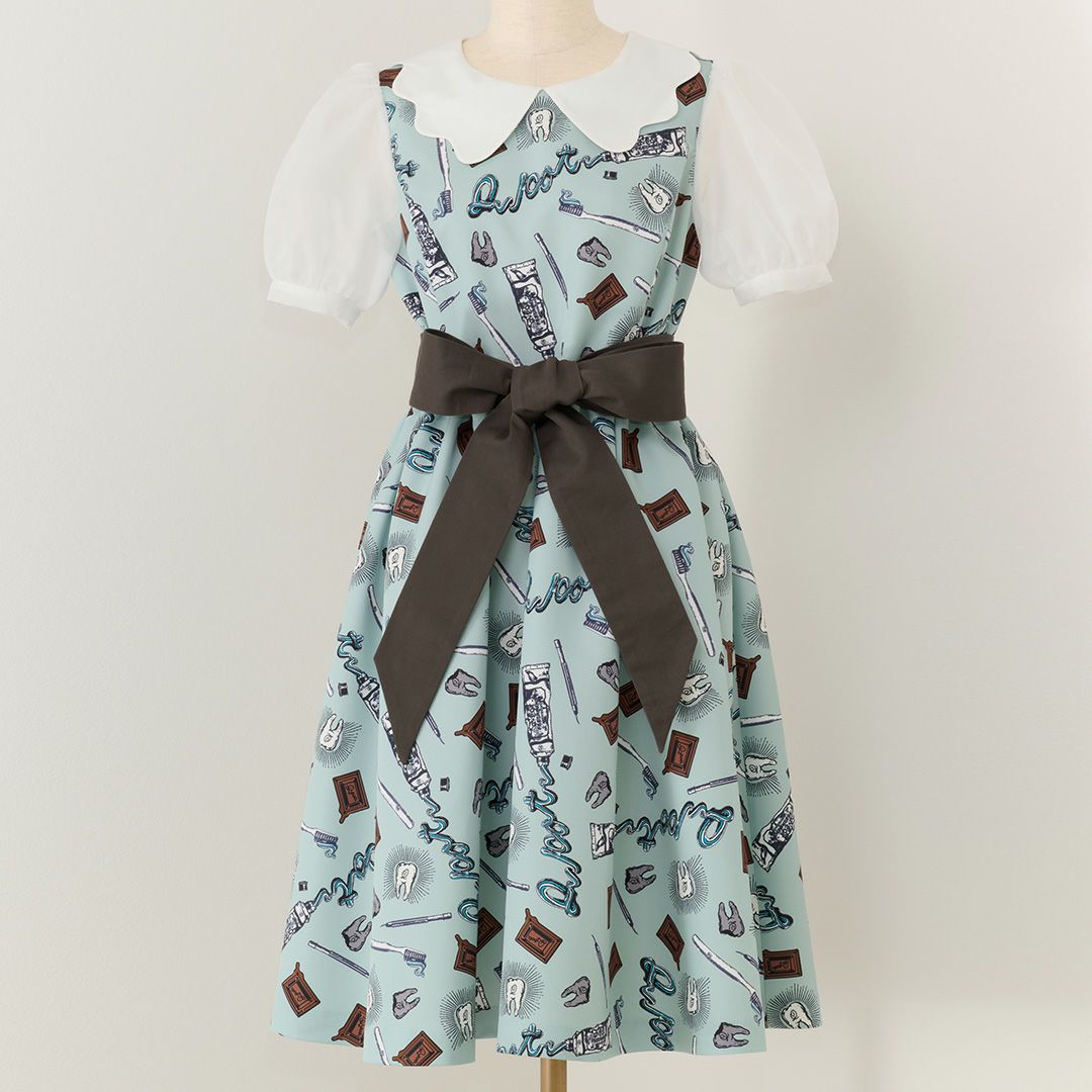 デンタル・キューポット パフスリーブドレス | Q-pot. ONLINE SHOP