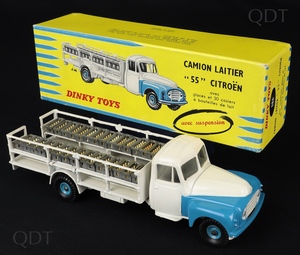 French Dinky Toys 586 Citroen 55 Milk Lorry - QDT