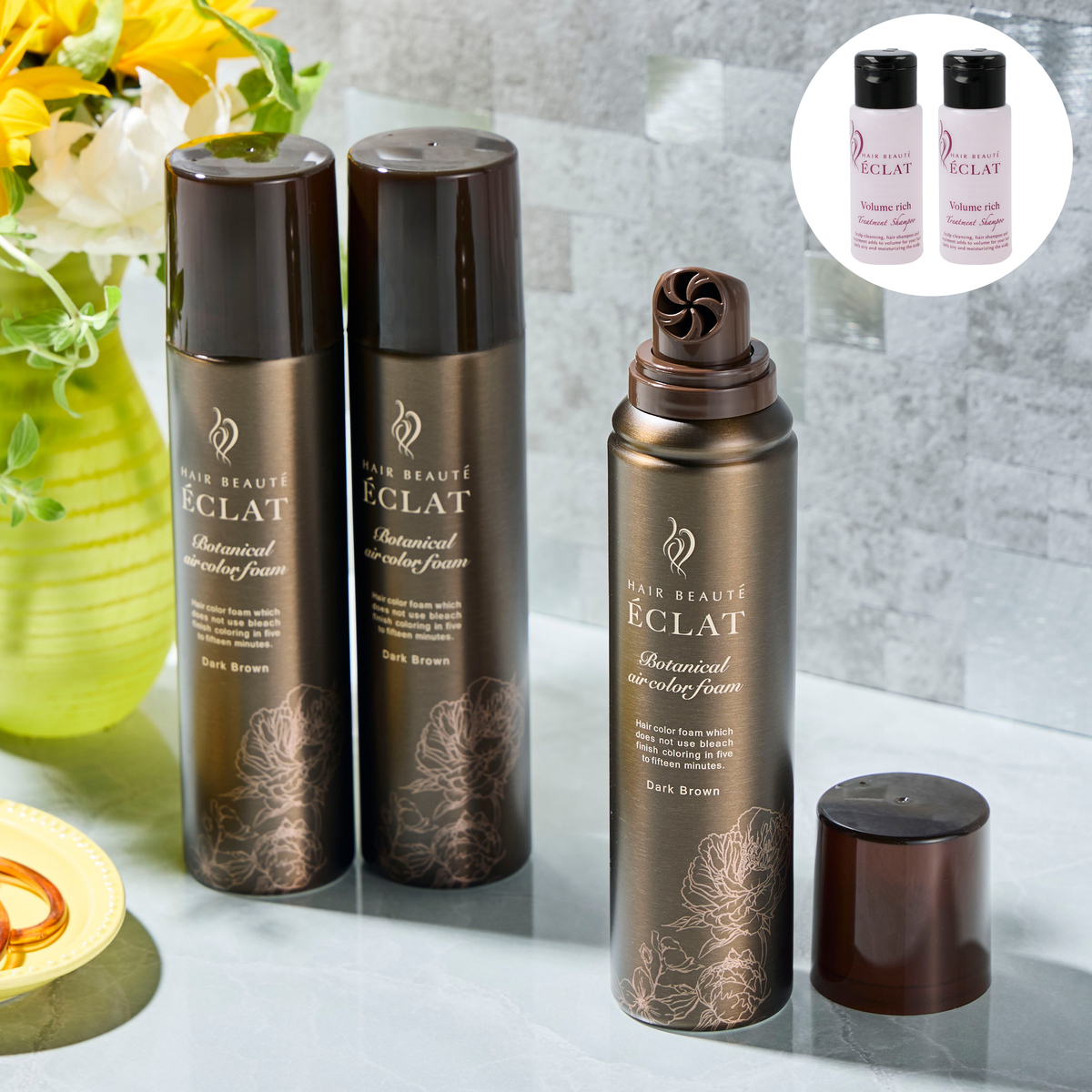 ヘアボーテエクラボタニカルエアカラーフォームup3本P付特別セット