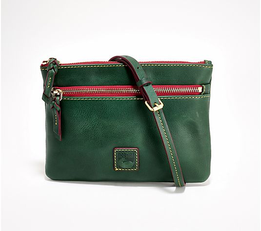 Dooney & Bourke Florentine Leather Patsy Crossbody - QVC.com