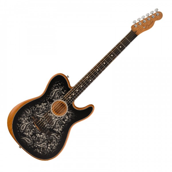 Fender American Acoustasonic Telecaster, Black Paisley at Gear4music