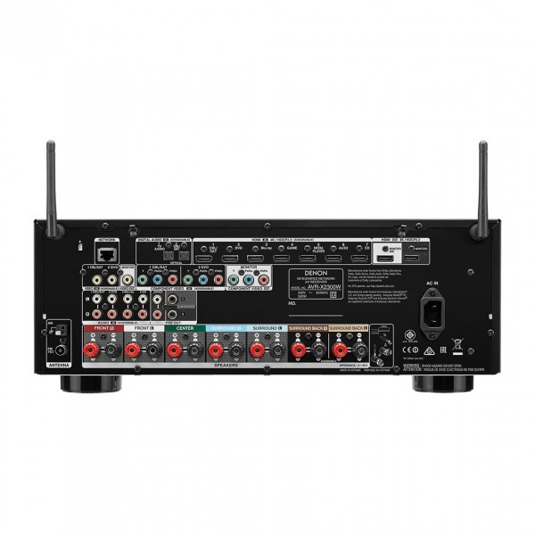 Denon AVR-X2300W 7.2 Channel AV Receiver, Black at AV.com
