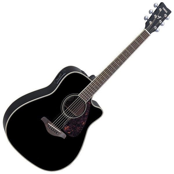 DISC Yamaha FGX720SCA Electro Acoustic Guitar, Black at Gear4music