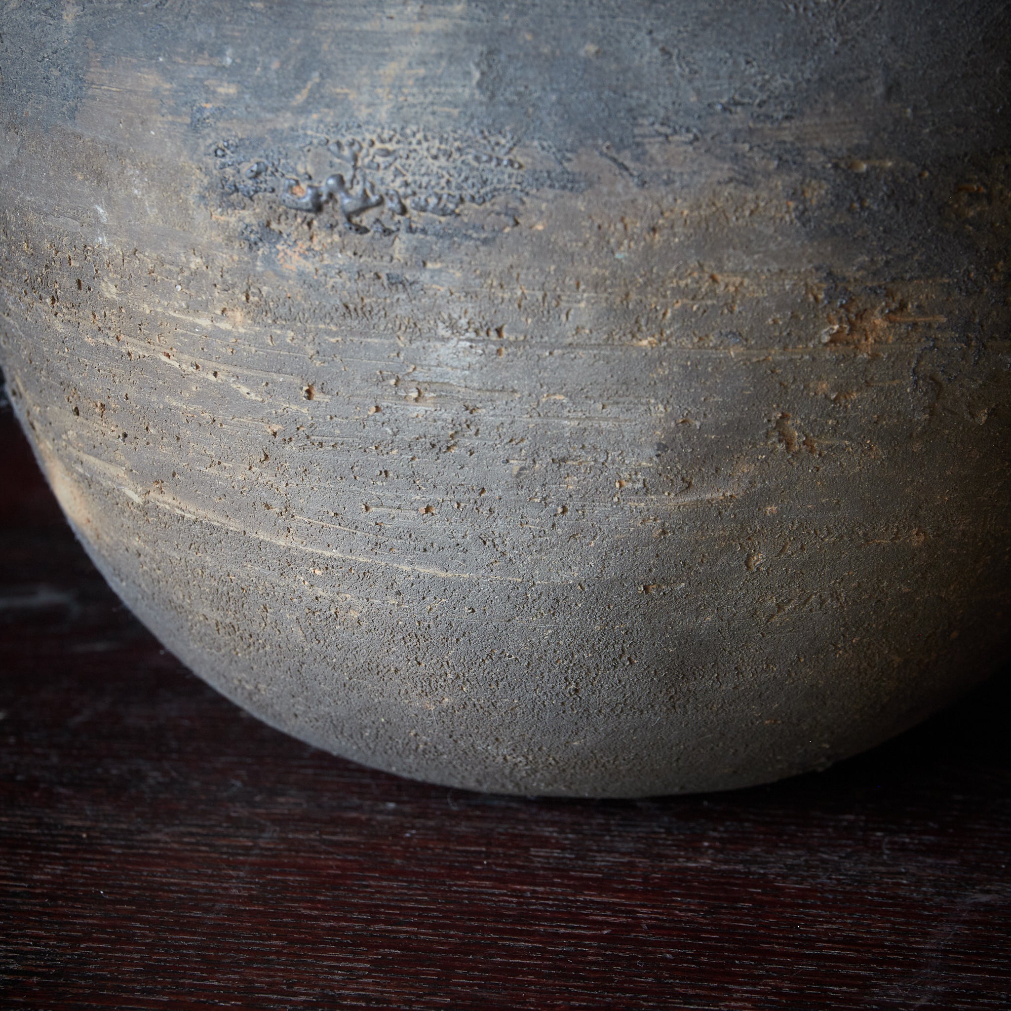 奈良-平安時代 須恵器叩文壺（710–1185CE） | 入蘆花（ロカニイル）