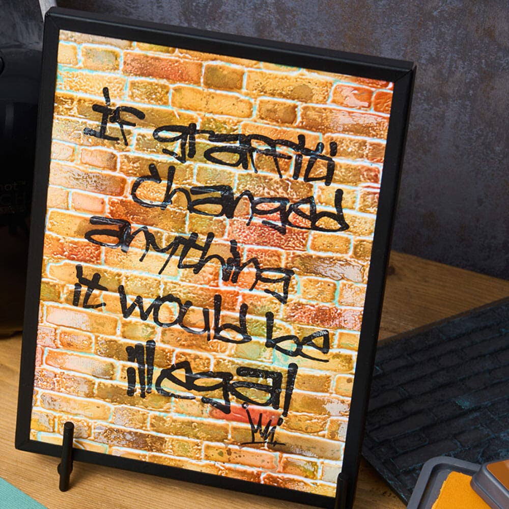 Tim Holtz Sizzix 3-D Texture Large Embossing Folder Brickwork