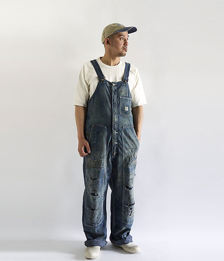 ANACHRONORM Damaged Denim Overalls [INDIGO] - Fresh Service