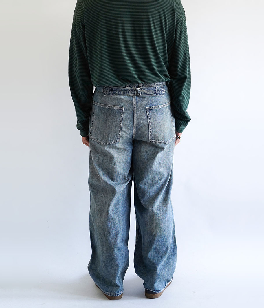 A.PRESSE Vintage Military Denim Trousers [INDIGO] - Fresh Service