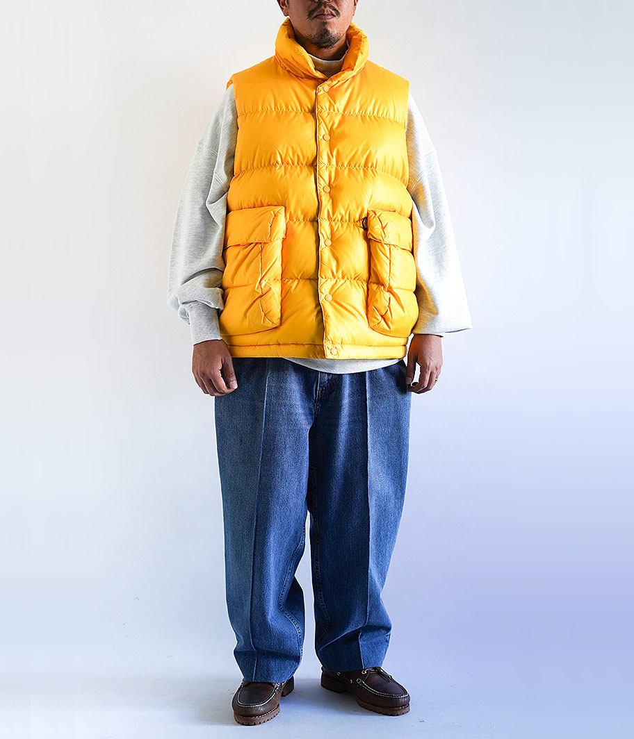 DAIWA PIER 39 TECH BACK PACKER DOWN VEST [YELLOW] - Fresh Service