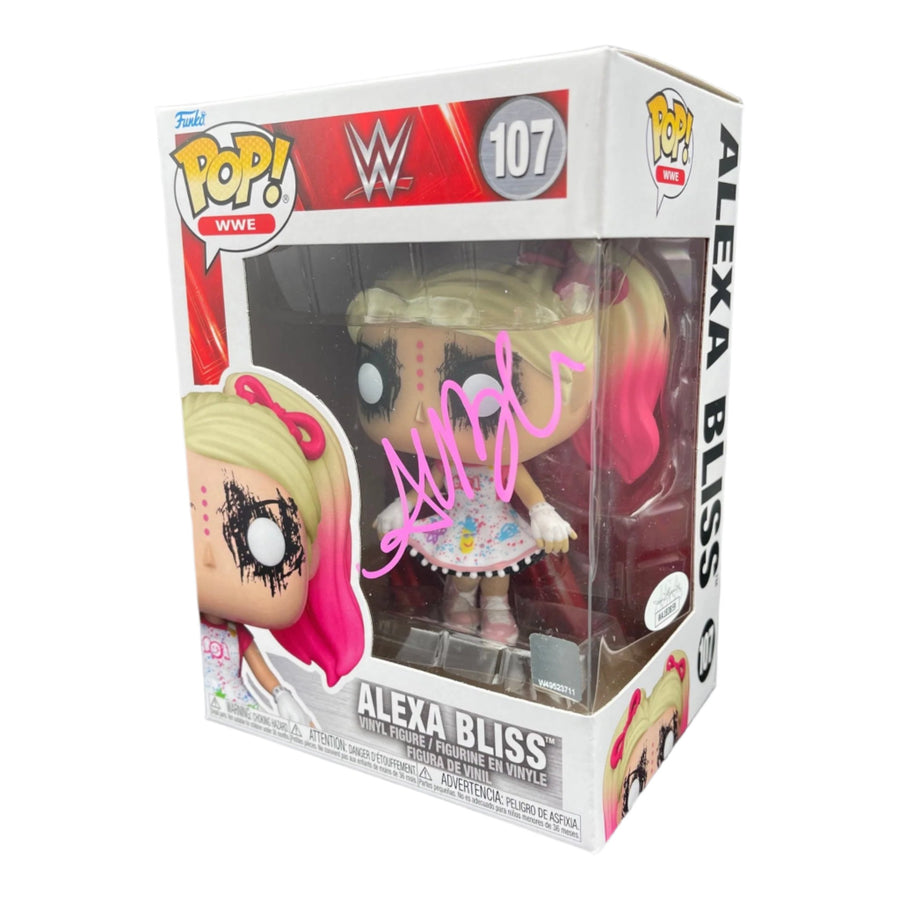Alexa Bliss signed WWE Funko POP Figure #107 (Wrestlemania 37 w