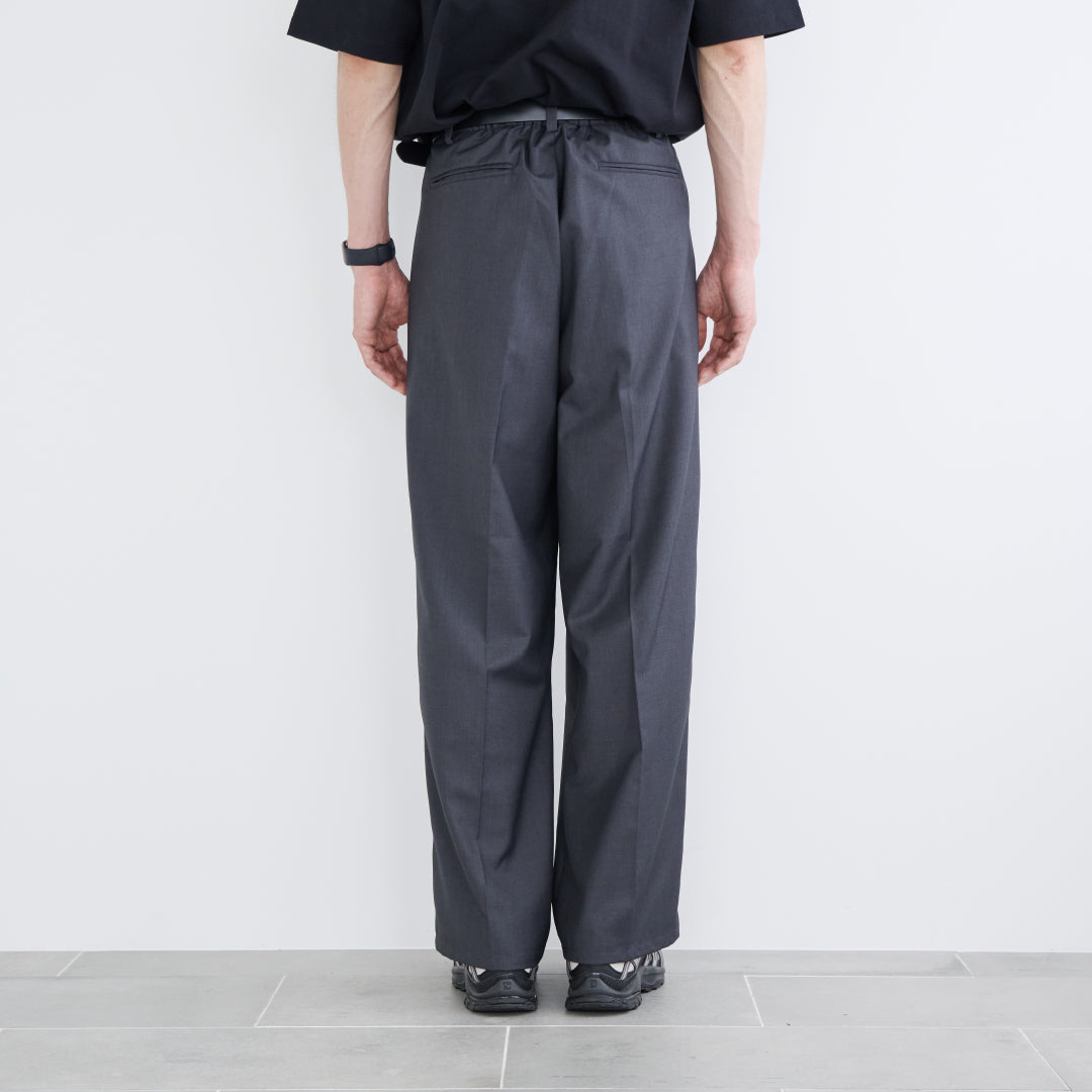 2Tuck Wide Slacks-gray-