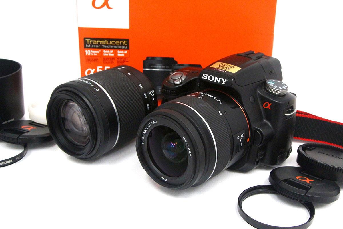 α55 SLT-A55VY ダブルズームレンズキット シャッター回数 約5900回以下
