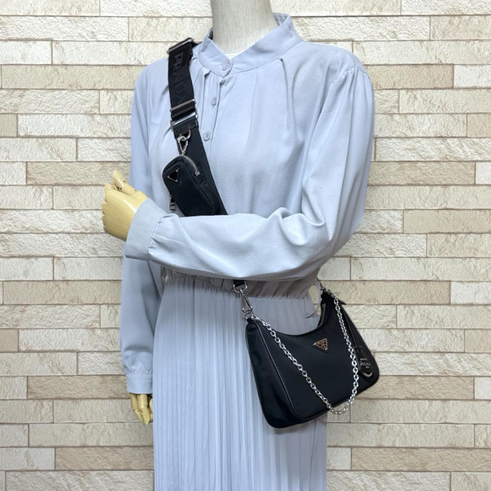PRADA プラダ Re-Edition ショルダーバッグ ナイロン ブラック