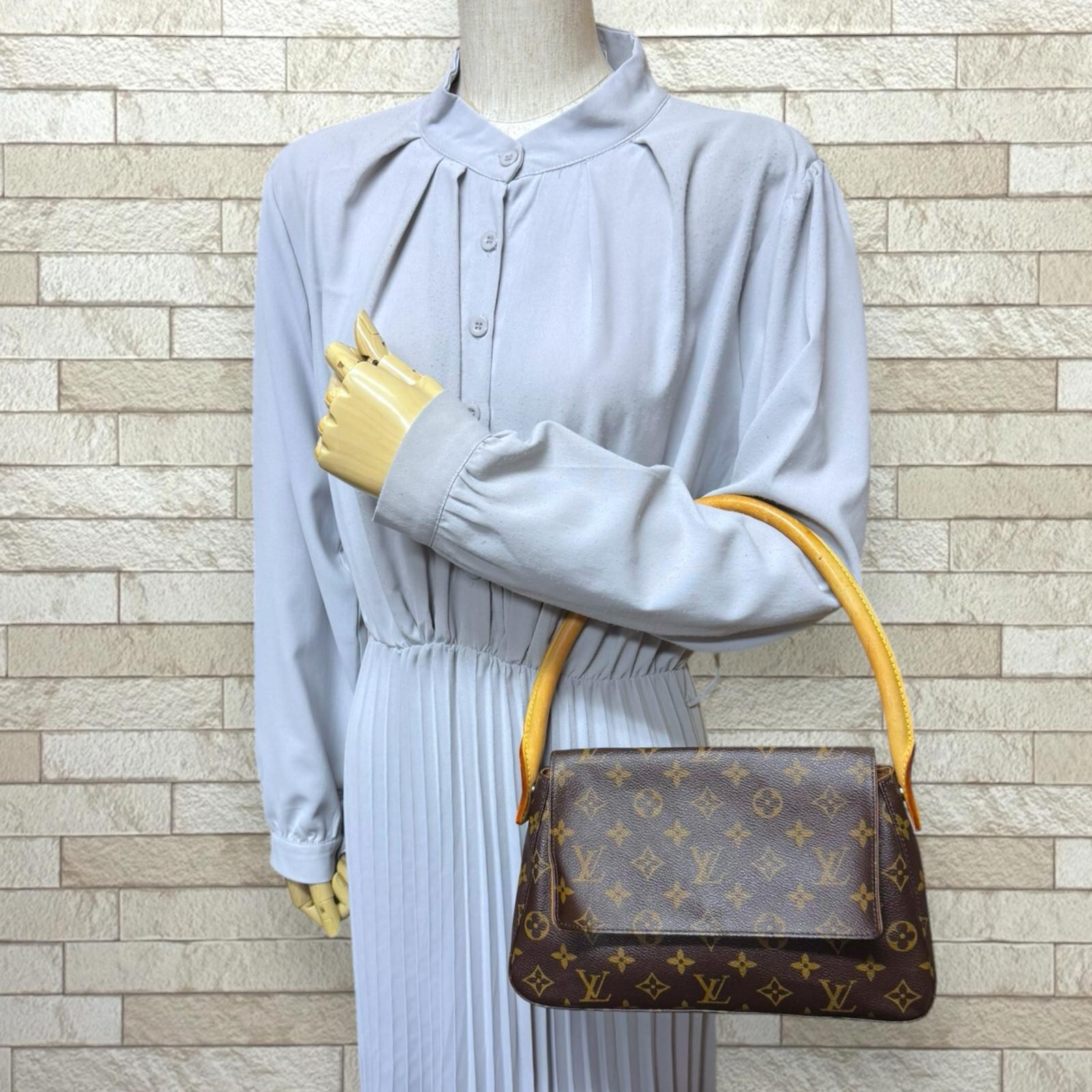 LOUIS VUITTON ルイヴィトン ミニルーピング モノグラム ハンドバッグ