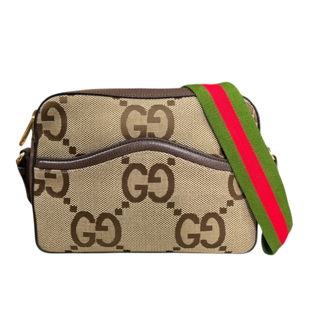 GUCCI グッチ ジャンボGG ショルダーバッグ レザー ベージュ