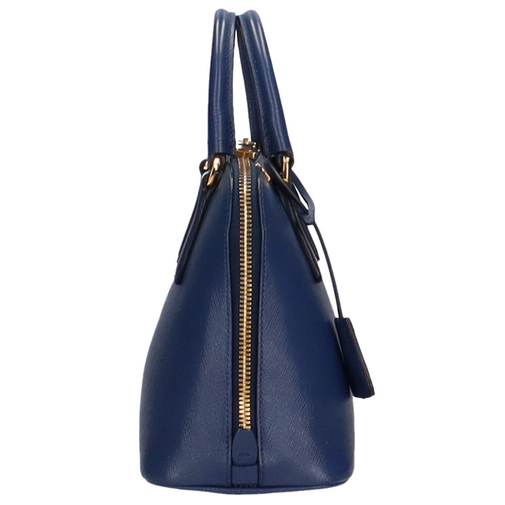 プラダ PRADA サフィアーノ ショルダーバッグ パテントレザー BLUETTE