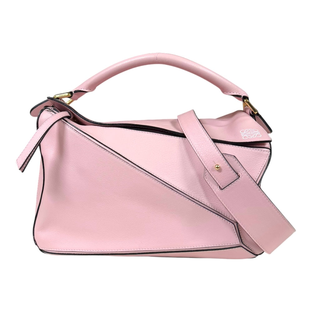 LOEWE ロエベ パズルバッグ ショルダーバッグ レザー ピンク