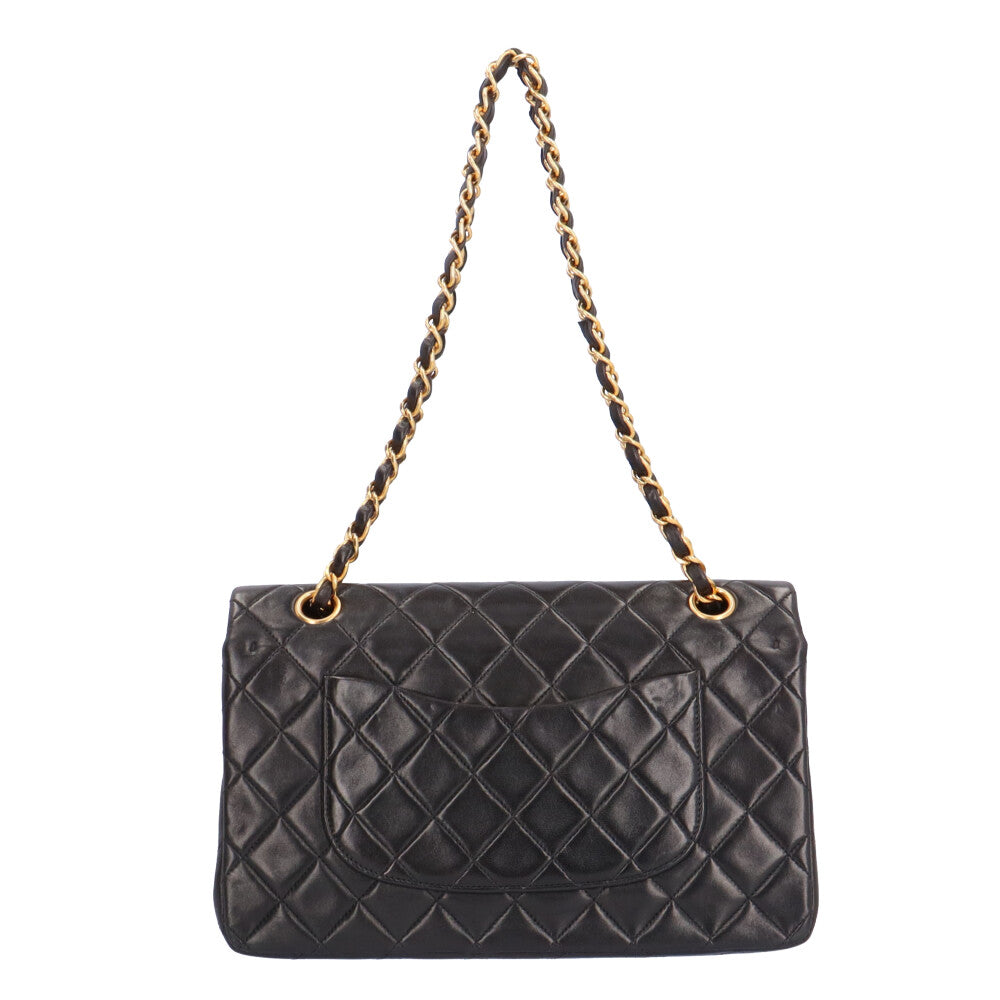 CHANEL シャネル マトラッセ25 ショルダーバッグ ラムスキン ブラック
