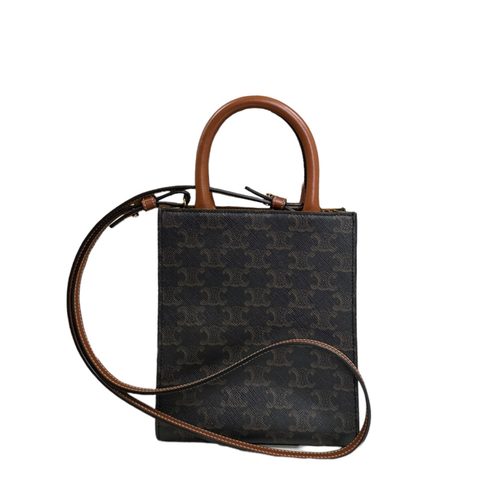 CELINE セリーヌ ミニバーティカルカバ トリオンフ ショルダーバッグ