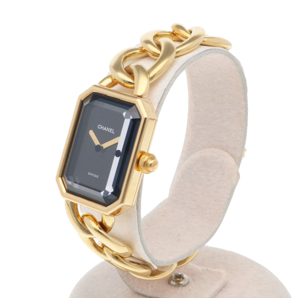 CHANEL シャネル プルミエール M 腕時計 18金 K18イエローゴールド