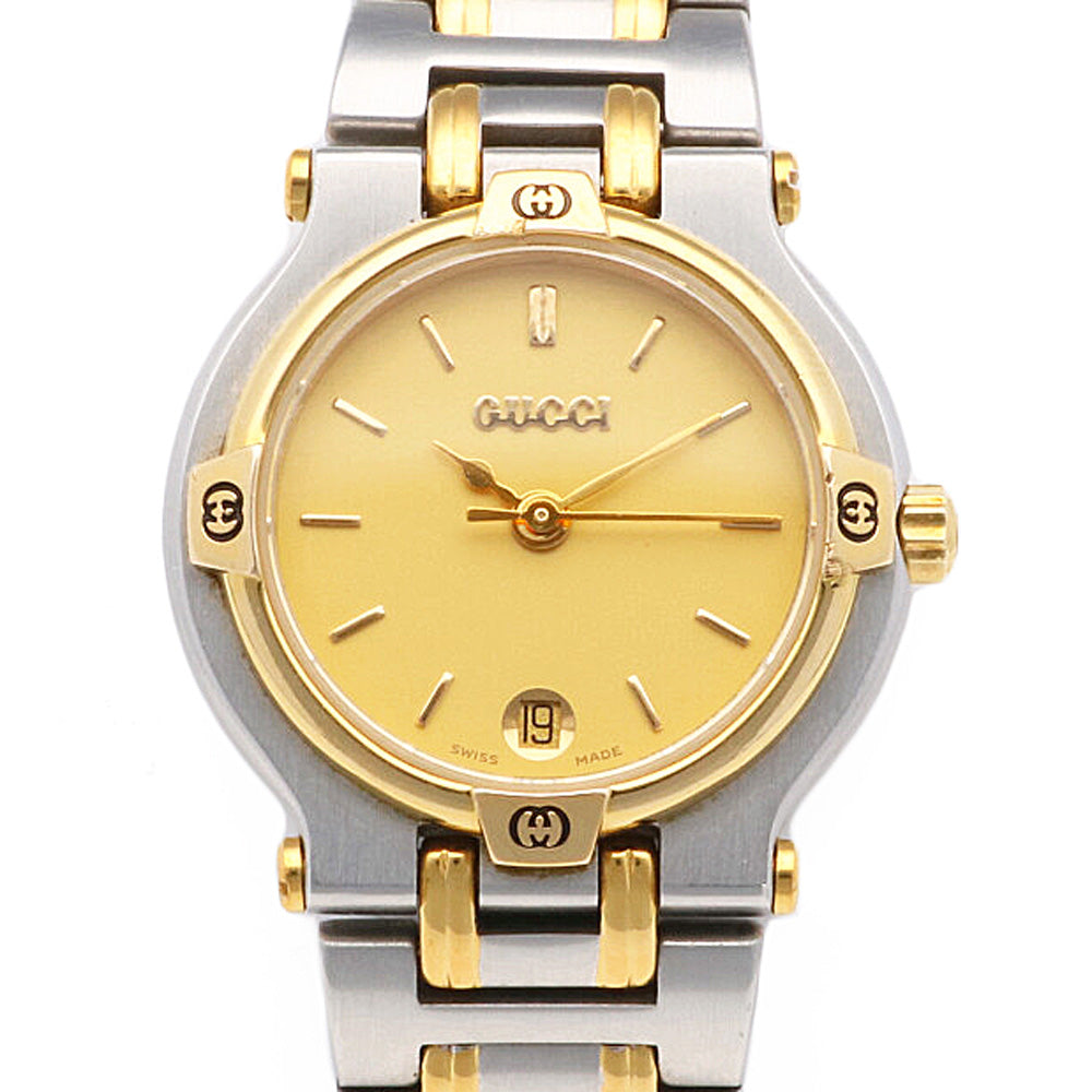 GUCCI Watch Stainless Steel 9000L Ladies Used [1 Year Warranty