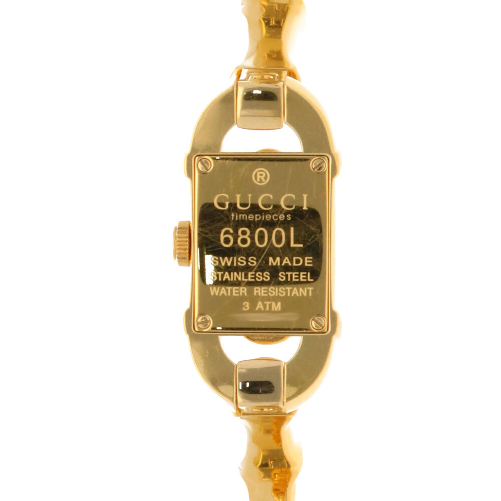 グッチ GUCCI バンブー バングル 腕時計 GP 6800L レディース 中古 【1
