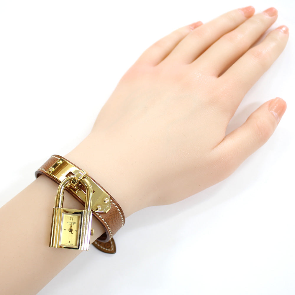 HERMES エルメス ケリーウォッチ 腕時計 GP レディース 1年保証 中古