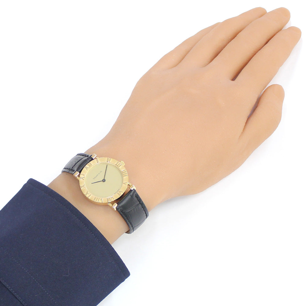 TIFFANY&Co. ティファニー アトラス 腕時計 18金 K18イエローゴールド