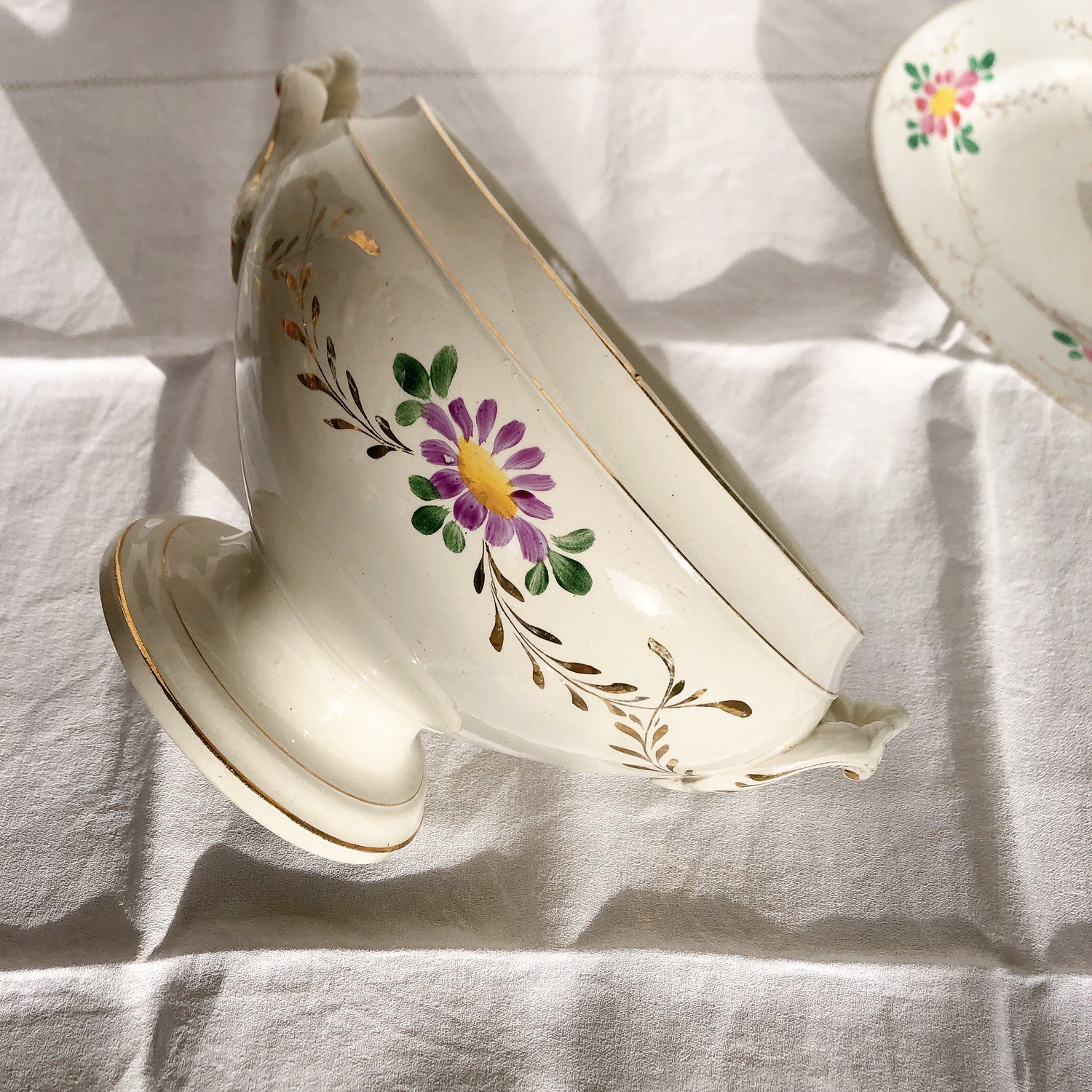 LUNEVILLE リュネビル スーピエール 花柄 フランスアンティーク食器