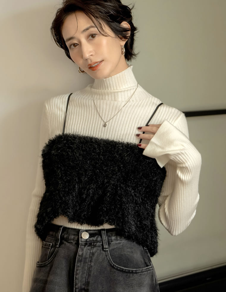 フェザーボアバルーンビスチェ - トップス通販 | 人気レディース