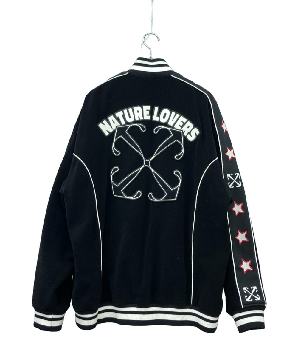 OFF-WHITE スタジャントラックジャケット メンズ SIZE S オフホワイト