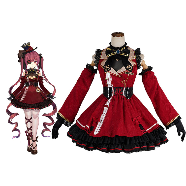 hololive ホロライブ 宝鐘マリン ゴスロリ衣装 コスプレ衣装 - Costowns