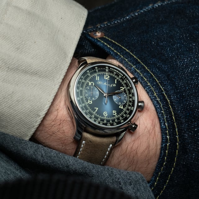 H. Moser & Cie. x Massena LAB Endeavour Chronograph Compax Watch