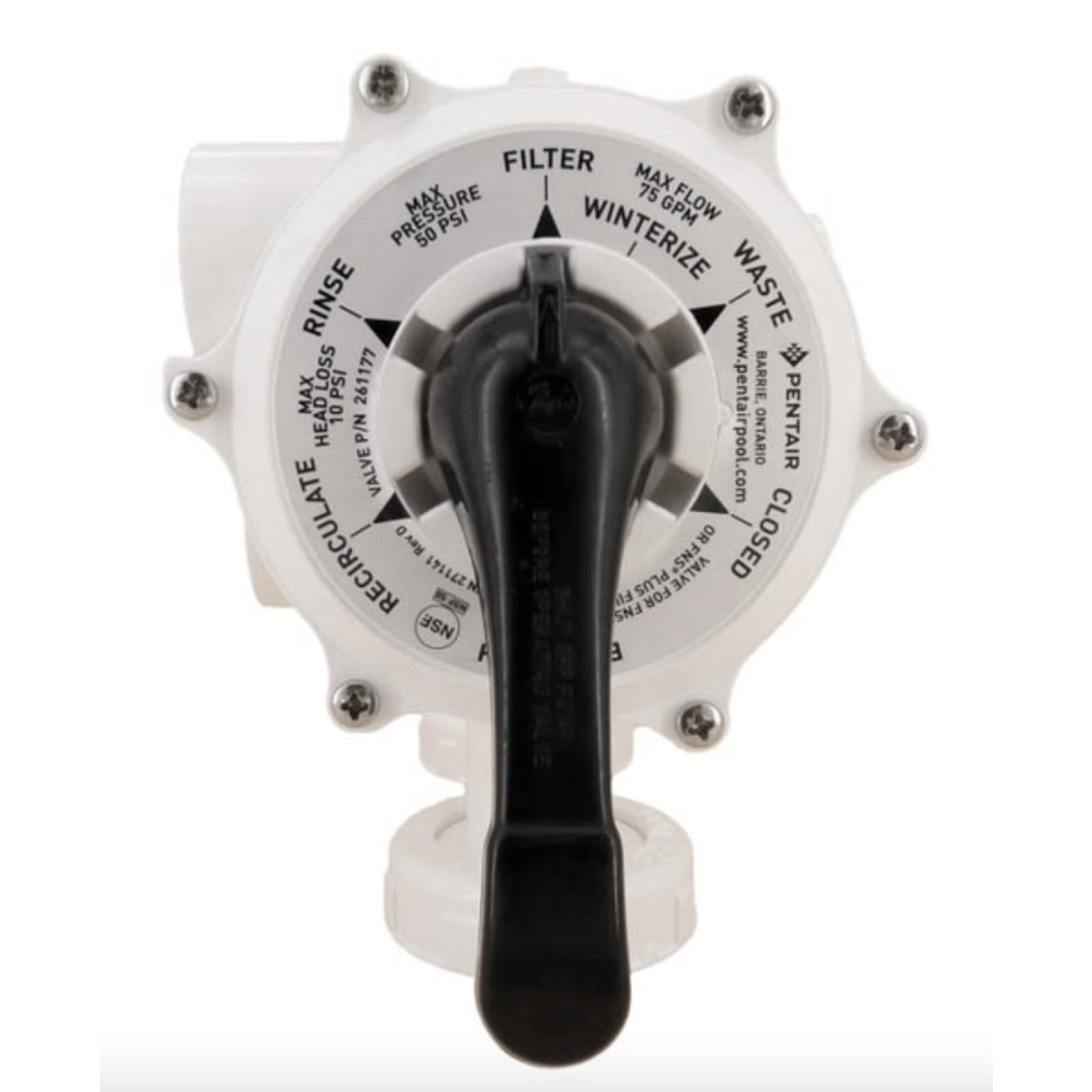 Pentair 261177 Backwash Valve