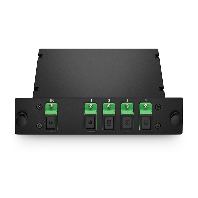 1x4 PLC型ファイバスプリッタ(標準LGXカセット、SC/APC、シングル