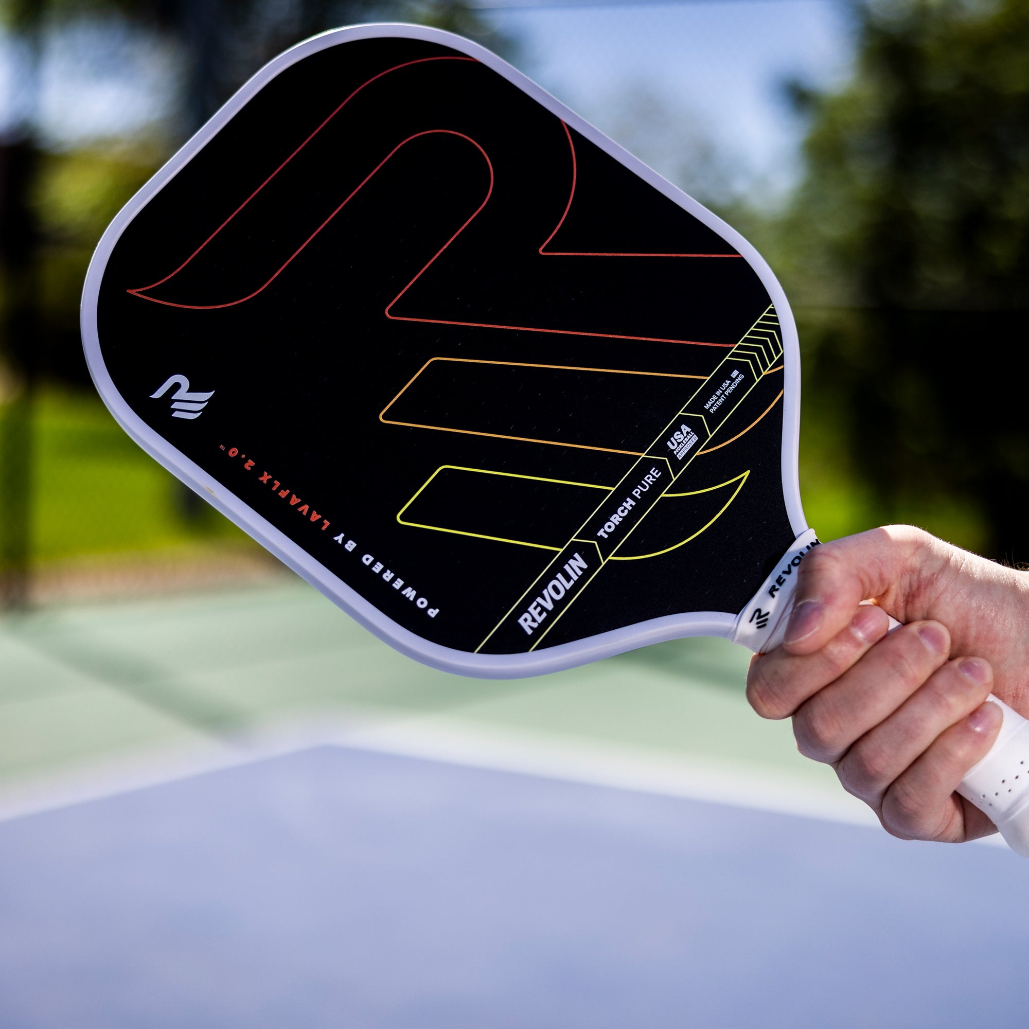 Fiery Torch Pure Pickleball Paddle | Power Paddle Made with Lava Rock