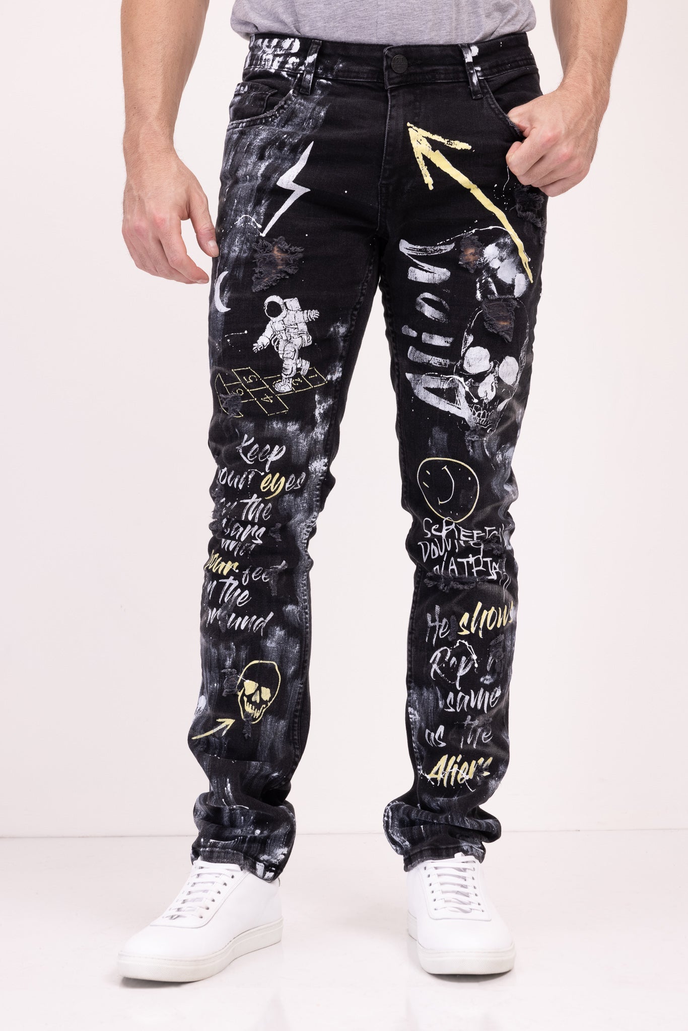 Alien Denim Jeans - Black - Ron Tomson