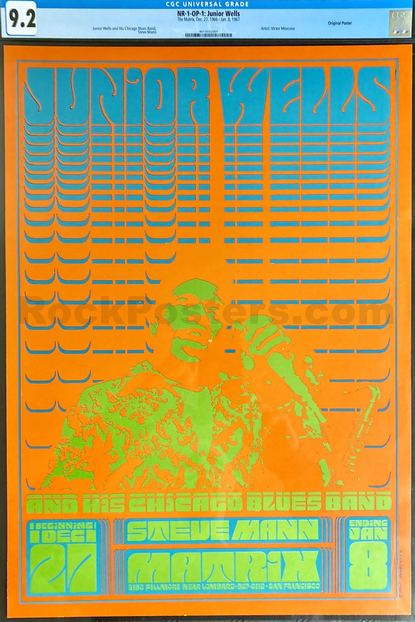 Neon Rose OP-1 - Junior Wells - Victor Moscoso - 1967 Poster - The