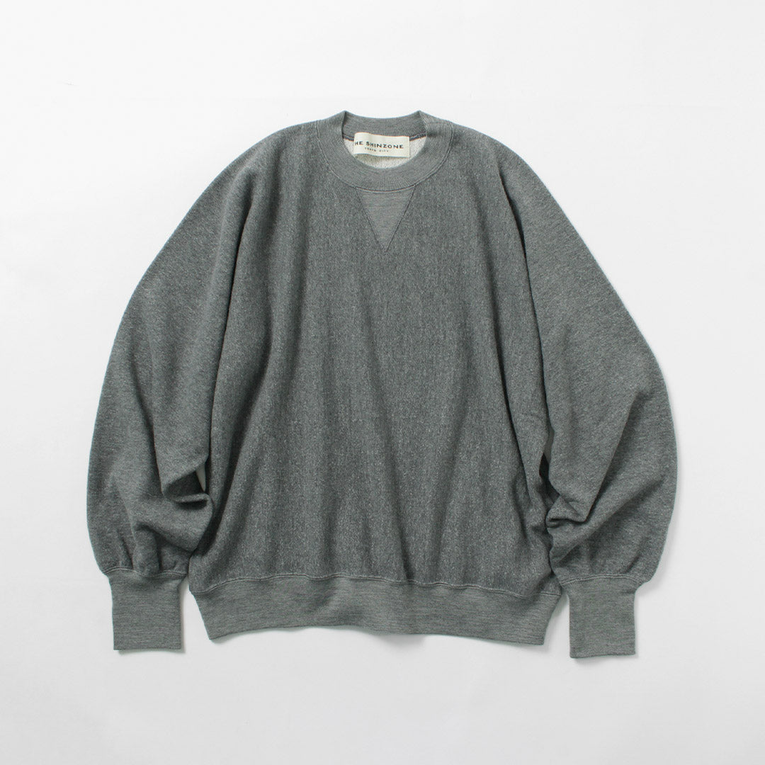 SHINZONE（シンゾーン） コットン ウール スウェットシャツ 24AMSCU10