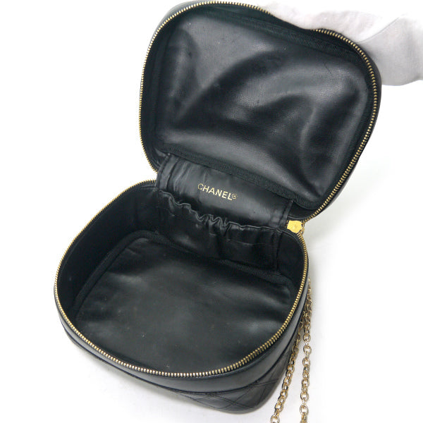 OLD CHANEL チェーン付ビコローレ ココチャームバニティ（黒