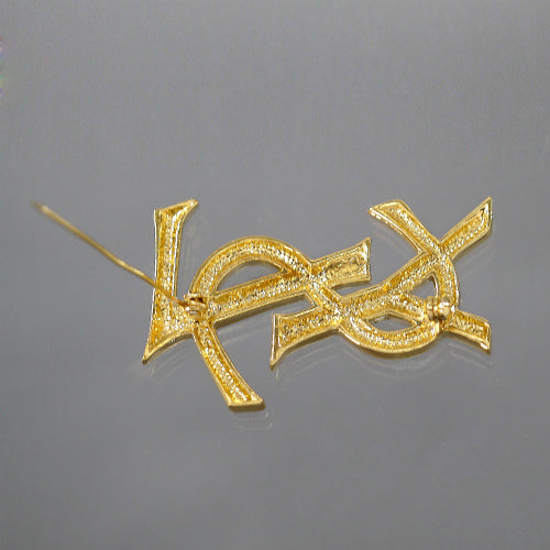 YVES SAINT LAURENT YSLブローチ(ゴールド) – Vintage Shop Rococo