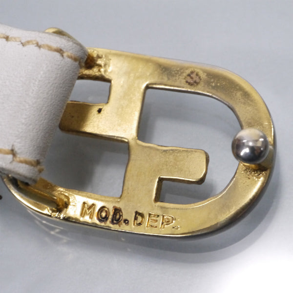 OLD Gucci GGバックル レザー細ベルト（白） – Vintage Shop Rococo