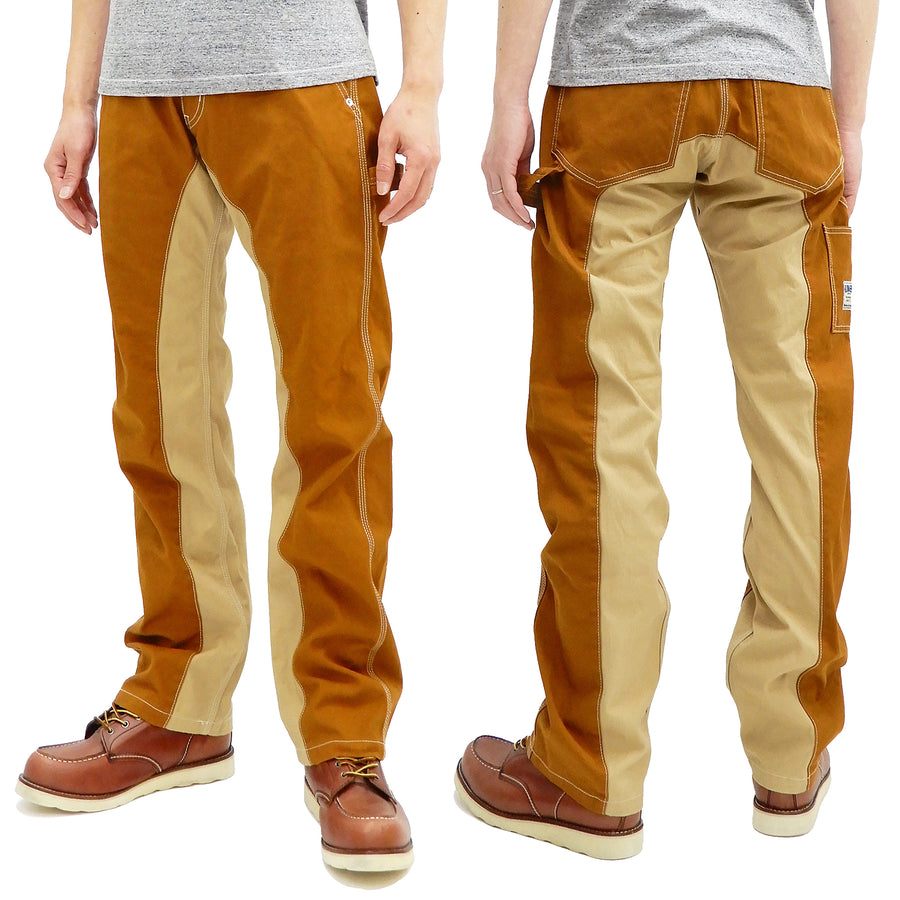Kojima Genes Two Tone Panel Pants Men's Duck Carpenter Pants with