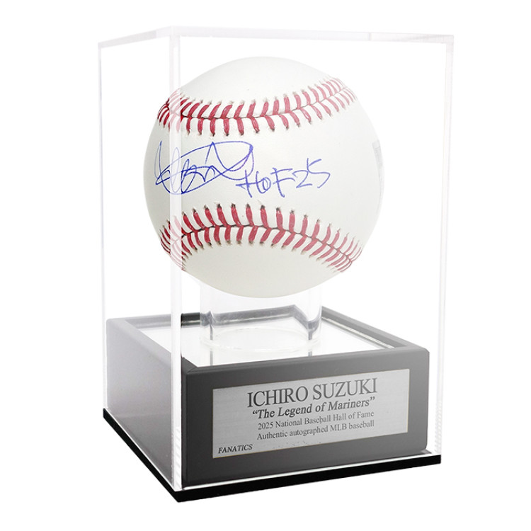 イチロー直筆サイン入りMLB公式試合球 ディスプレイケース入り(”HOF25