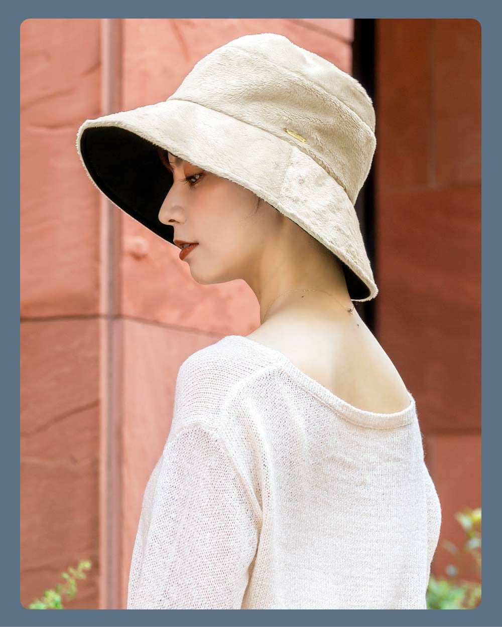 マイクロベルボアプレーンハット | 芦屋ロサブラン