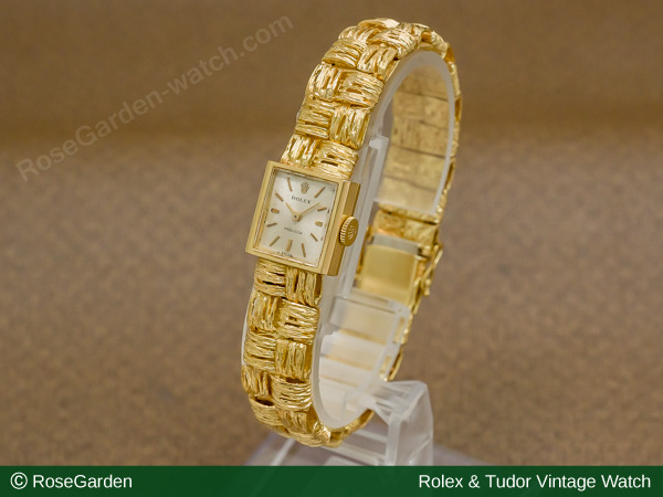 RG-2034 | ロレックス プレシジョン 18KYG プチスクエアケース 手巻き