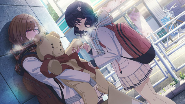 大きなくまのぬいぐるみを持った「樋口円香」が可愛すぎる