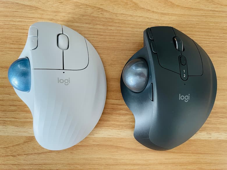 違いは何？】トラックボール「M575」と「MX-ERGO」の実機比較レビュー