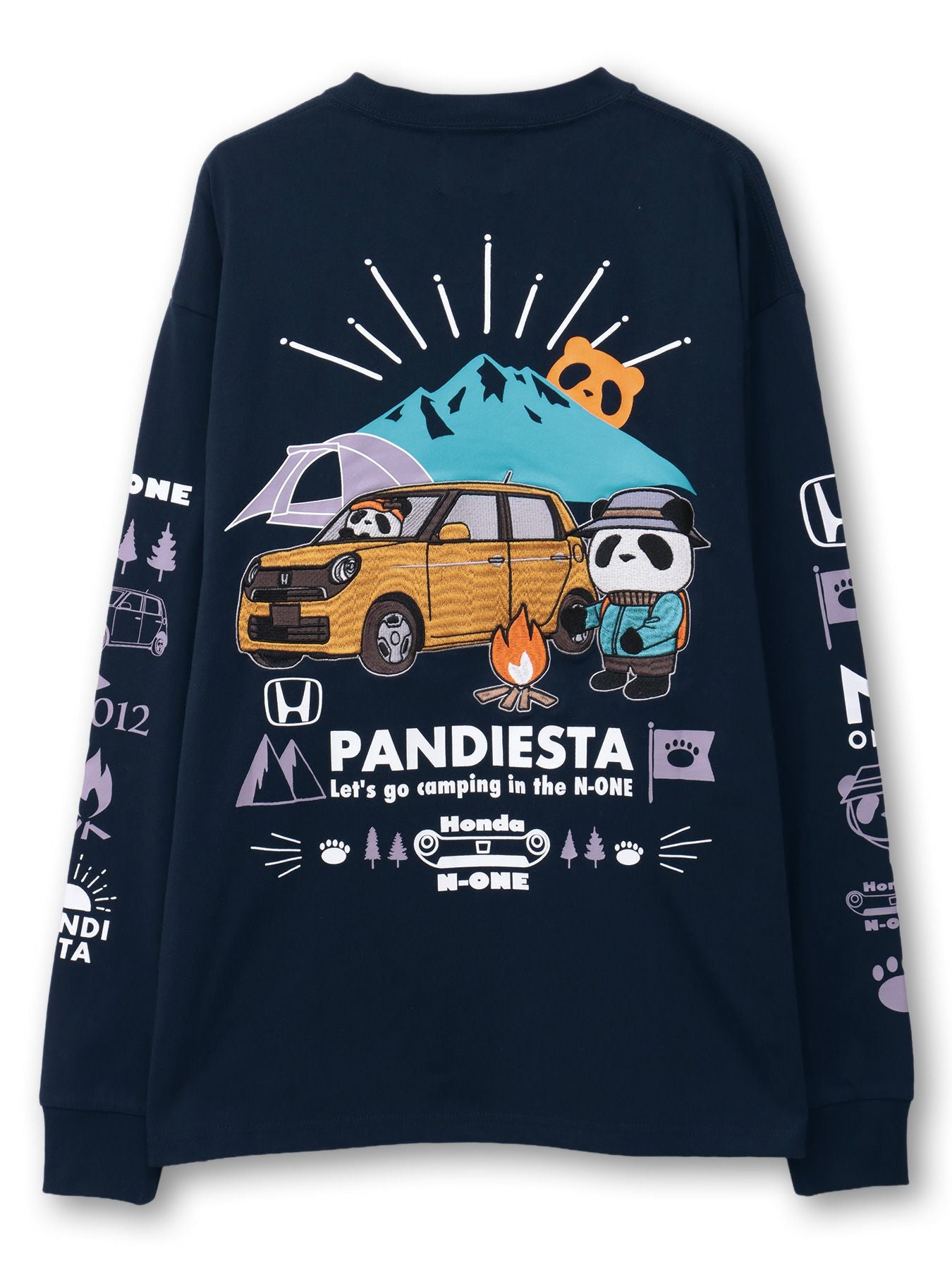 HONDA×PANDIESTA JAPAN】“N-ONE CAMP”刺繍入りロンT | 流儀圧搾 ONLINE